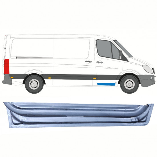 Reparatiepaneel voor deur binnen voor Mercedes Sprinter 2006 - / Rechts 9133