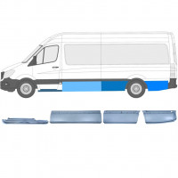 Reparatiepaneel set voor Mercedes Sprinter 2006-  / LWB / Links /  12427