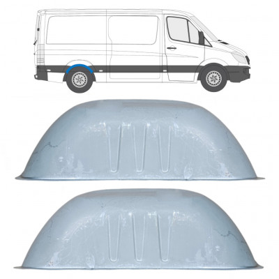 Reparatiepaneel achterste wielkast voor Mercedes Sprinter 2006- / Set 11736