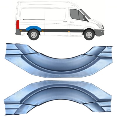 Reparatiepaneel achterspatbord voor Volkswagen Crafter 2005-2017 / Links + Rechts 16159