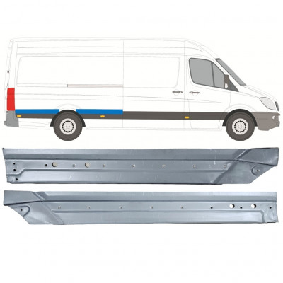 Reparatiepaneel achterspatbord voor Mercedes Sprinter 2006- / Rechts / Set 12057