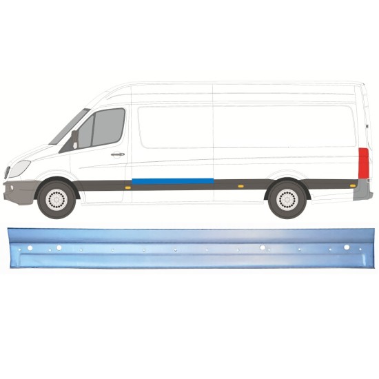 Plaatwerkdeel zijpaneel voor Volkswagen Crafter 2005-2017 / Links 16136