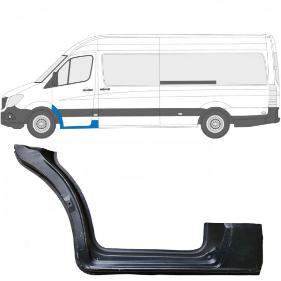 Reparatie dorpel voorste deuren voor Mercedes Sprinter 2006- / Links 5725