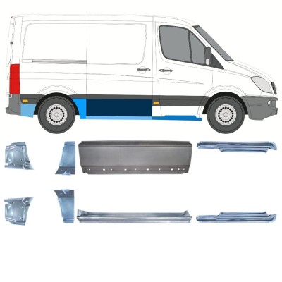 Reparatiepaneel set voor Mercedes Sprinter 2006-2018 / Links + Rechts / 15591