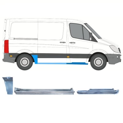 Reparatiepaneel set voor Mercedes Sprinter 2006-2018 / Rechts / 15602