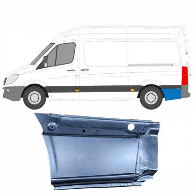 Reparatiepaneel achterspatbord voor Mercedes Sprinter 2006- / MWB / Links 5723