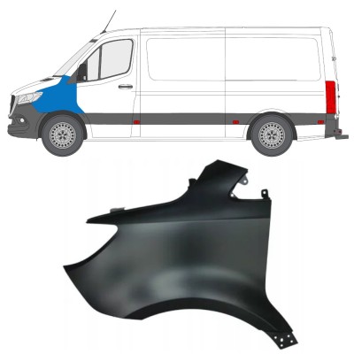 Voorste spatbord voor Mercedes Sprinter 2018- / Links 14940