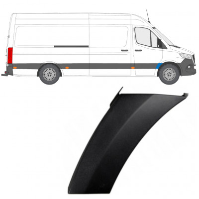 Spatbord sierlijst wielkast voor Mercedes Sprinter 2018- / Rechts 12930