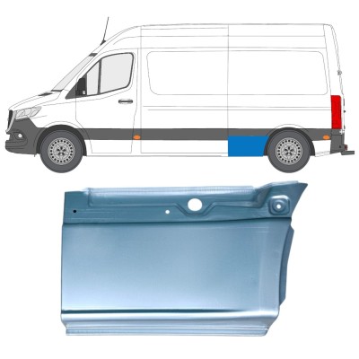 Reparatiepaneel achterste spatbord onderste deel voor Mercedes Sprinter 2018- / Links 14550