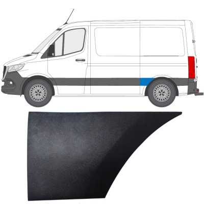 Zijlijst sierlijst achterspatbord voor Mercedes Sprinter 2018- / Links 14888