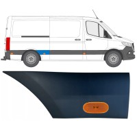 Sierlijst zijlijst achter spatbord met lamp voor Mercedes Sprinter 2018- / Rechts / Set 16652