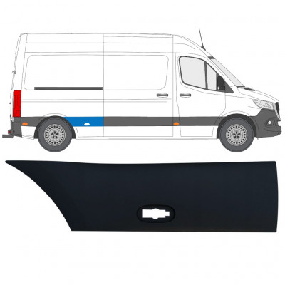 Zijlijst sierlijst achterspatbord voor Mercedes Sprinter 2018- / Rechts 12940