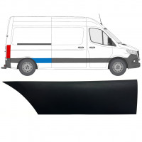 Zijlijst sierlijst achterspatbord voor Mercedes Sprinter 2018- / Rechts 12938