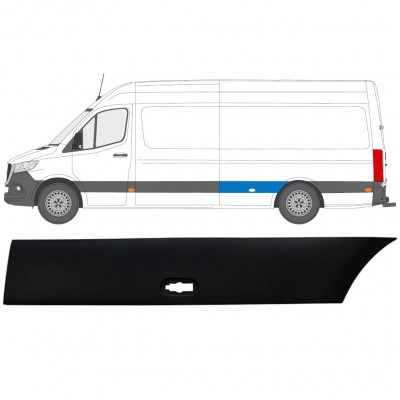 Zijlijst sierlijst achterspatbord voor Mercedes Sprinter 2018- / Links 12935