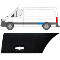 Zijlijst sierlijst achterspatbord voor Mercedes Sprinter 2018- / Links 12937