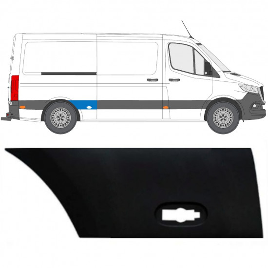 Zijlijst sierlijst achterspatbord
