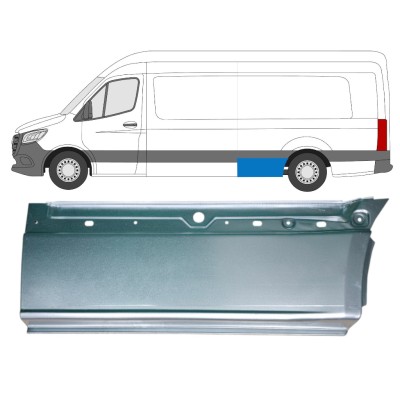Reparatiepaneel achterste spatbord onderste deel voor Mercedes Sprinter 2018- / Links 14552