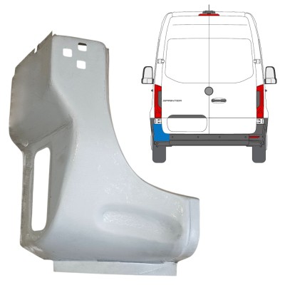 Reparatiepaneel achter hoek voor Mercedes Sprinter 2018- / Links 14652