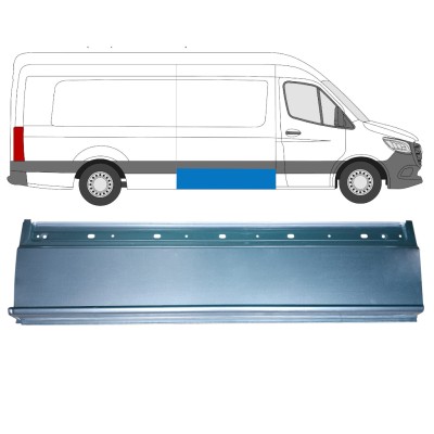 Plaatwerkdeel zijpaneel voor Mercedes Sprinter 2018- / Rechts 14548