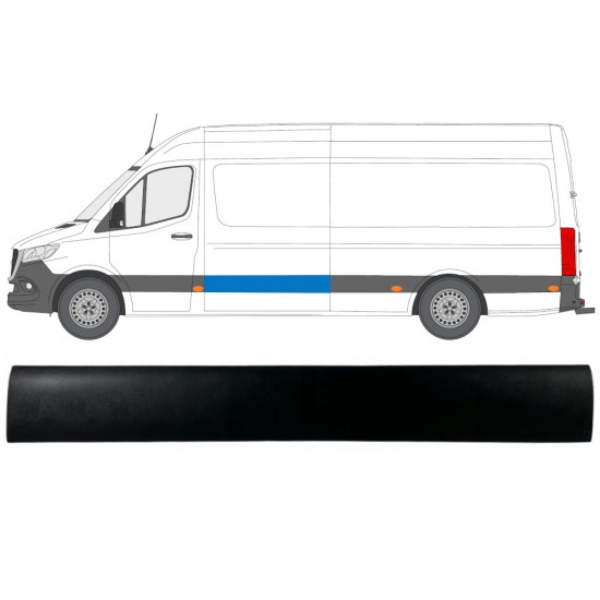 Zijlijst sierlijst voor Mercedes Sprinter 2018- / Links 12933