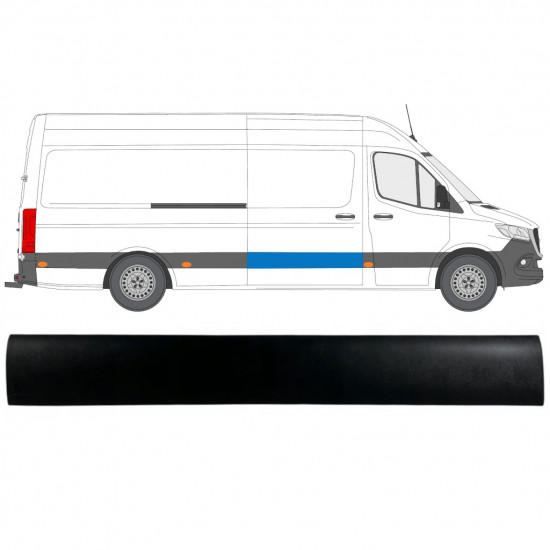 Sierlijst zijlijst schuifdeur voor Mercedes Sprinter 2018- / Rechts 12932