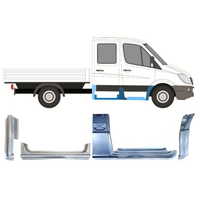 Reparatiepaneel set voor Mercedes Sprinter 2006-2018 / Rechts / 15085