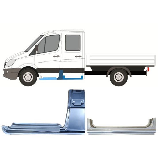 Reparatiepaneel set voor Mercedes Sprinter 2006-2018 / Links / 15088