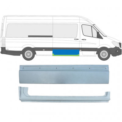 MERCEDES SPRINTER 2006- SCHUIFDEUR REPARATIEPANEEL / SET