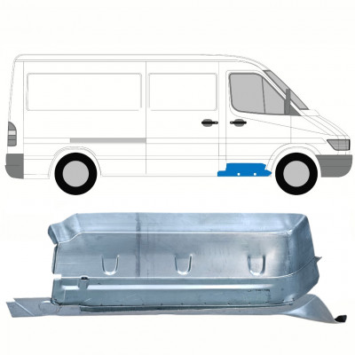 Reparatiepaneel voorste treeplank met deel van dorpel voor Mercedes Sprinter 1995-2006 / Rechts 8556