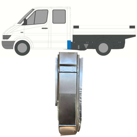 Reparatiepaneel achter hoek voor Mercedes Sprinter 1995-2006 / Links 16399