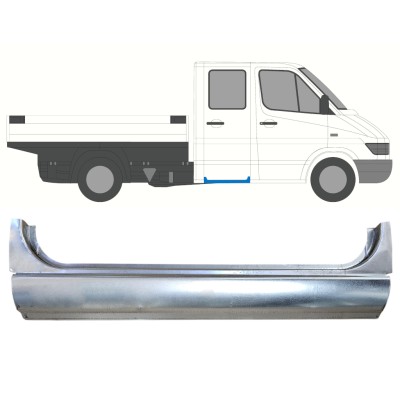 Reparatiepaneel achterdeuren dorpel voor Mercedes Sprinter 1995-2006 / Links = Rechts (symmetrisch) 16385