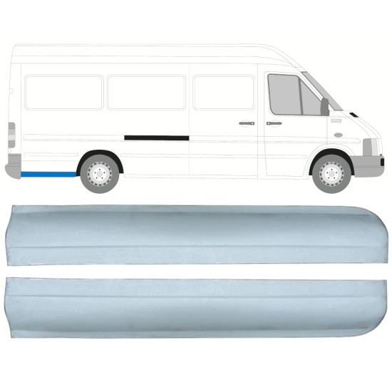 Reparatiepaneel achterspatbord voor Mercedes Sprinter 1995-2006 / Links + Rechts / Set 9865
