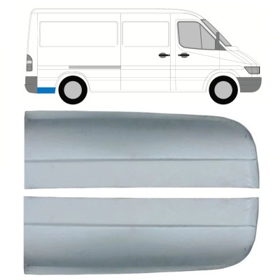 Reparatiepaneel achter spatbord achterste deel voor Mercedes Sprinter 1995-2006 / Links + Rechts / Set 9862