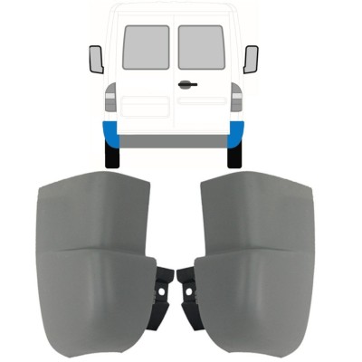 Achterbumper hoek voor Mercedes Sprinter 1995-2006 / Links + Rechts / Set 9717