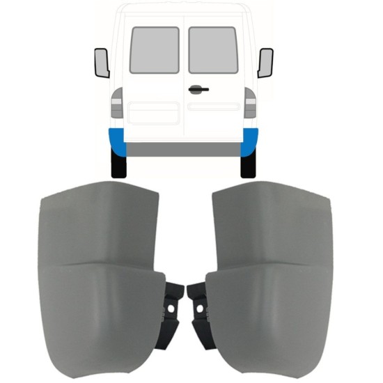 Achterbumper hoek voor Mercedes Sprinter 1995-2006 / Links + Rechts / Set 9717