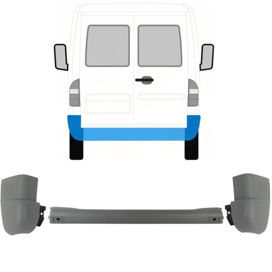 Achterbumper voor Mercedes Sprinter 1995-2006 / Set 9718
