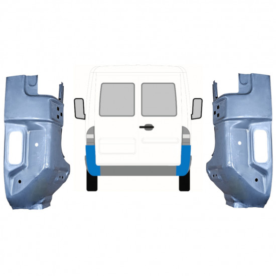 Reparatiepaneel achter hoek voor Mercedes Sprinter 1995-2005 / Links + Rechts / Set 9715