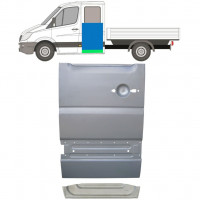 Binnen + buiten reparatiepaneel achter deur voor Mercedes Sprinter 2006- Dubbele cabine / Links 11715