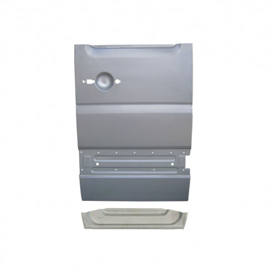 Binnen + buiten reparatiepaneel achter deur voor Mercedes Sprinter 2006- Dubbele cabine / Rechts 11714