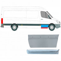 Binnen + buiten reparatiepaneel voor deur voor Mercedes Sprinter 2006 - / Rechts / Set 9623