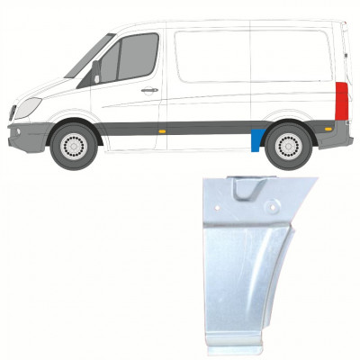 Reparatiepaneel achterspatbord voor Mercedes Sprinter 2006- / SWB / Links 8714