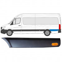 Sierlijst zijlijst achter spatbord achter wiel met lamp voor Mercedes Sprinter 2006- / LWB / Links / Set 9059