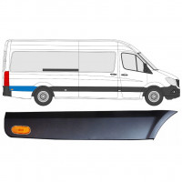 Sierlijst zijlijst achter spatbord achter wiel met lamp voor Mercedes Sprinter 2006- / LWB / Rechts / Set 9058