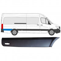 Zijlijst sierlijst achterste spatbord achter wiel voor Mercedes Sprinter 2006- / LWB / Rechts 8028