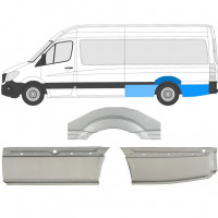 Reparatiepaneel achterspatbord voor Mercedes Sprinter 2006- / LWB / Links / Set 8718