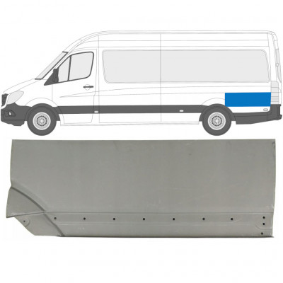 Reparatiepaneel achter spatbord achterste deel voor Mercedes Sprinter 2006- / Links 8550