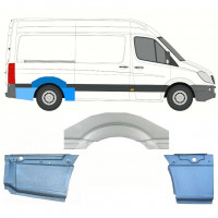 Reparatiepaneel achterspatbord voor Mercedes Sprinter 2006- / MWB / Rechts / Set 8715