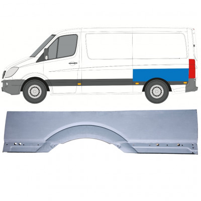 Reparatiepaneel achter spatbord grote voor Volkswagen Crafter 2005-2017 / Links 15510