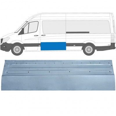 Interne reparatie achterste deuren voor Mercedes Sprinter 2006- / Links 11958