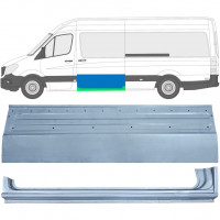 Reparatiepaneel schuifdeur + reparatiepaneel dorpel voor Mercedes Sprinter 2006- / Links / Set 11960